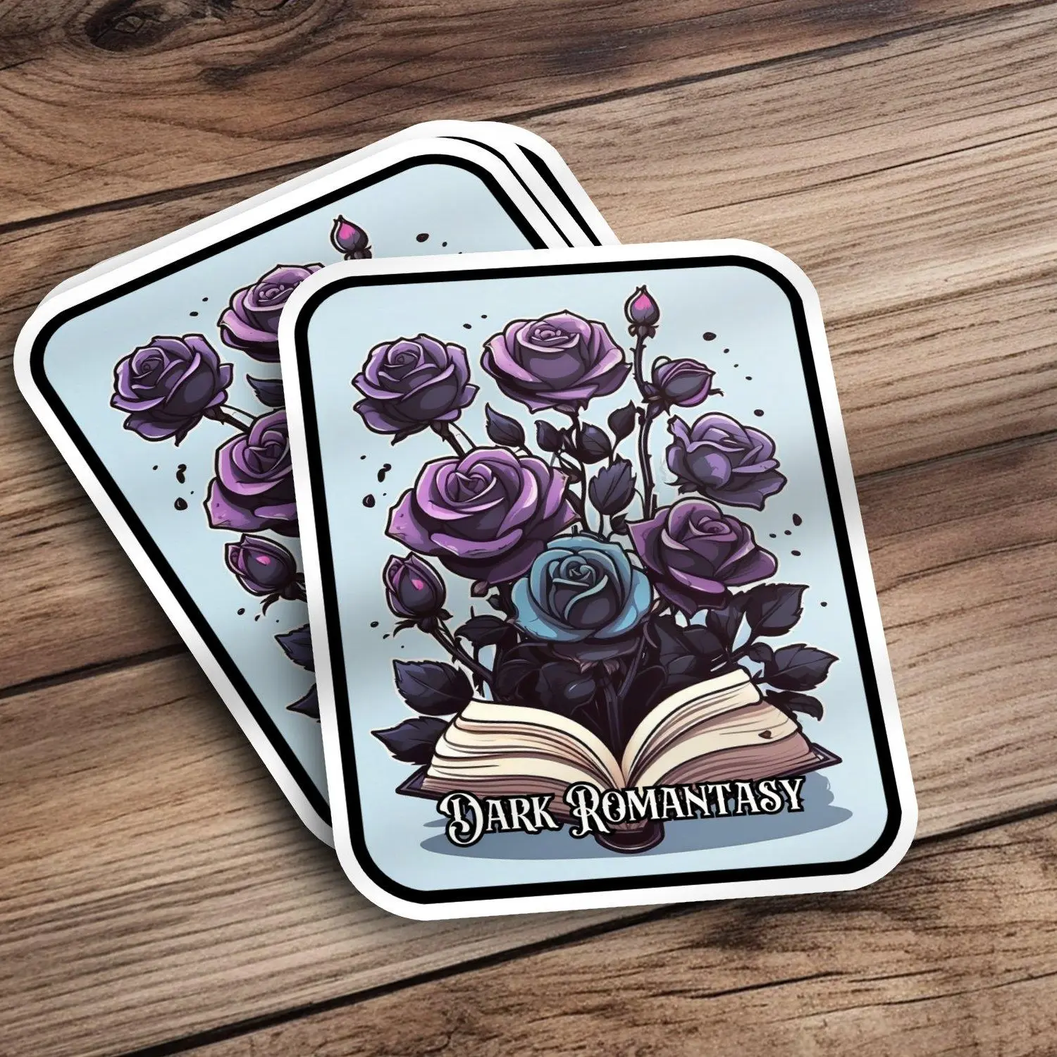 Dark Romantasy-Gothic Sticker-Gothic Fantasy-Gothic Girl-Gothic Book-Dark Romance Reader-Book Sticker-Book Lover Sticker-Book Quote Vinyl Decorative