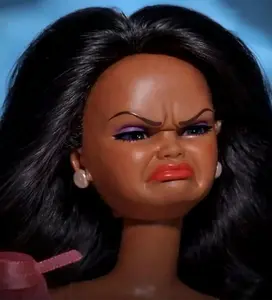 Girl Bye Barbie Funny Face Black Girl Stickers for your kindle, books, work, school, car & more Truck Decals Pro Pad Strikers Rainbow Glass Decals Rear Side Decal Vehicle Exterior Decoration