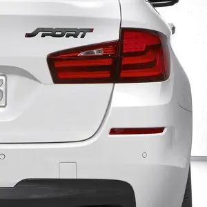 Custom Car Emblem Metal Badge, 3D Alloy Leaf Design, Scratch-Resistant Tailgate Decal, Durable Automotive Accessory
