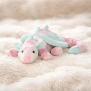 Jellycat Lazulia Dragon Plush – Soft Pastel Stuffed Toy, Fantasy Collectible, 50cm With Tags