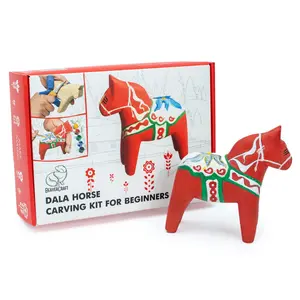 Dala Horse Carving Kit – Complete Starter Whittling Kit for Beginners – DIY02