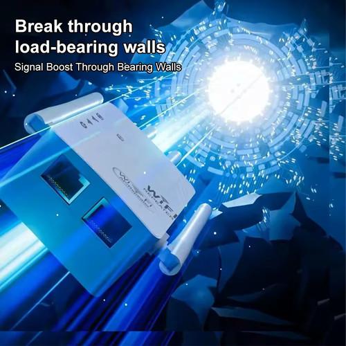 WiFi Extender, 1200Mbps Dual Band 2.4GHz/5GHz Signal Booster with 6 High-Gain Antennas, Covers Up to