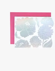 Buen Dia Peonies & Dahlias Greeting Card