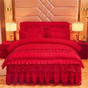 New Thick Quilt Cover Set, Bedding Set with Quilt and Pillowcases, Washable and, Comfortable and Durable