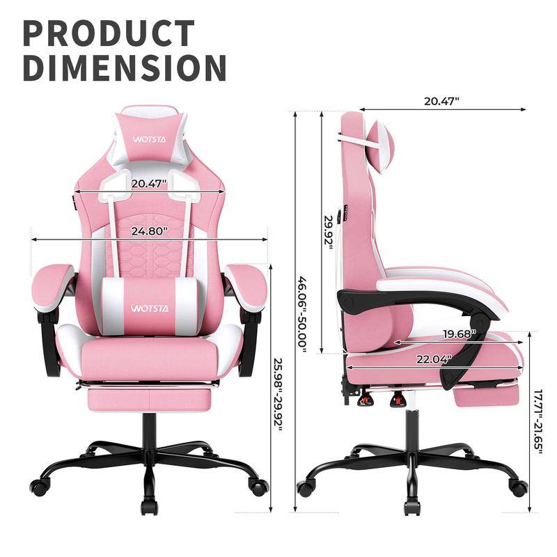 SUIKDA Gaming chair for home use, reclining office chair, student dormitory gaming chair, comfortable chair for long periods of sitting, height-adjustable office chair
