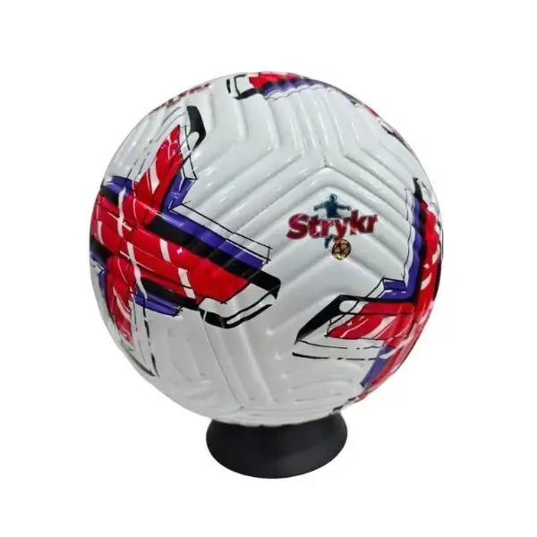 Strykr Premium Size 5 PU Soccer Ball, Durable Football Equipment for Adults, Predictable Bounce for Amateur Leagues, All-Weather Indoor & Outdoor Play, Soccer Football Balls for Enthusiasts, Amateur League Matches, Training Equipment, Youth, Synthetic Le