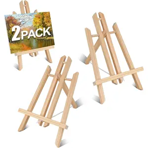 2 count 12 Inch  Tabletop Easel -Easel Stand for Painting,  for Parties, Art Projects, and Creative Displays.