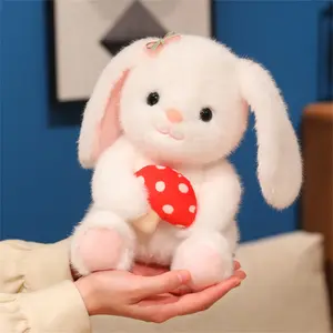 Mushroom Rabbit Plush Toy, Gray/White, a great gift choice for birthdays, Easter, Mother's Day, back-to-school, and wedding anniversaries.