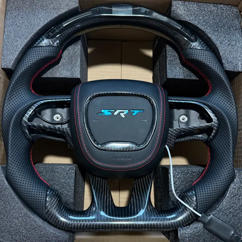 Dodge Charger/Challenger/Durango LED Carbon Fiber Steering Wheel Bundle (2014-2026)