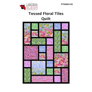Tossed Floral Tiles Quilt Pattern