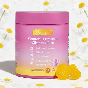 Hawaiian Pineapple Feminine Balance Gummies - Comfort Wellness Blend with Slippery Elm & Prebiotics for Gentle pH Harmony & Dryness Relief, 60 Count Women’s Daily Supplement Healthcare Dietary Edible