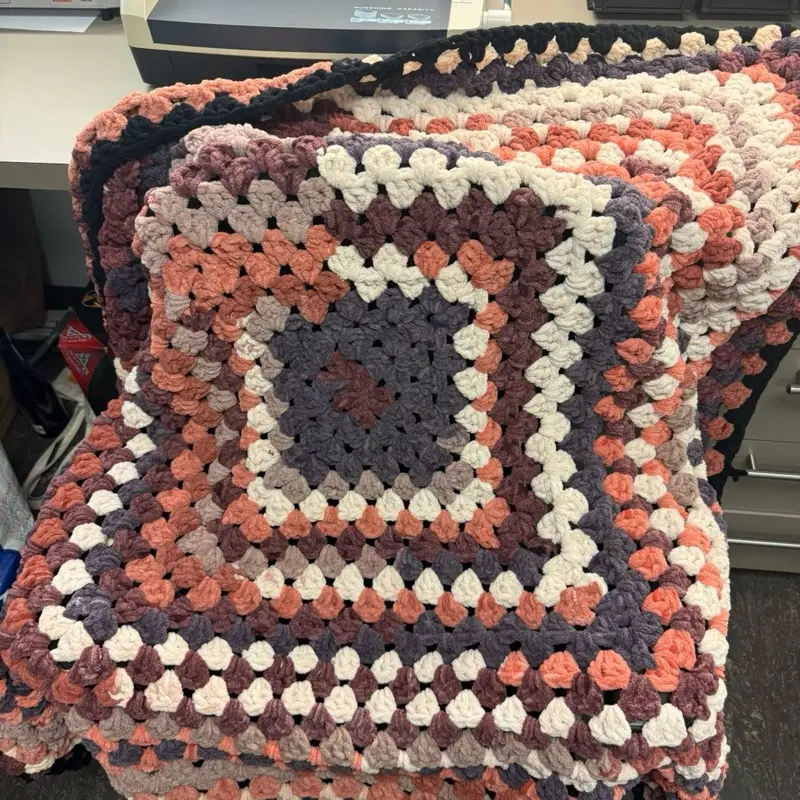 Handmade Cozy Bulky Crochet Throw Blanket Soft Cuddly Customizable Colors 3 5 4 Wide 5 9 6 Long Perfect for Home Decor