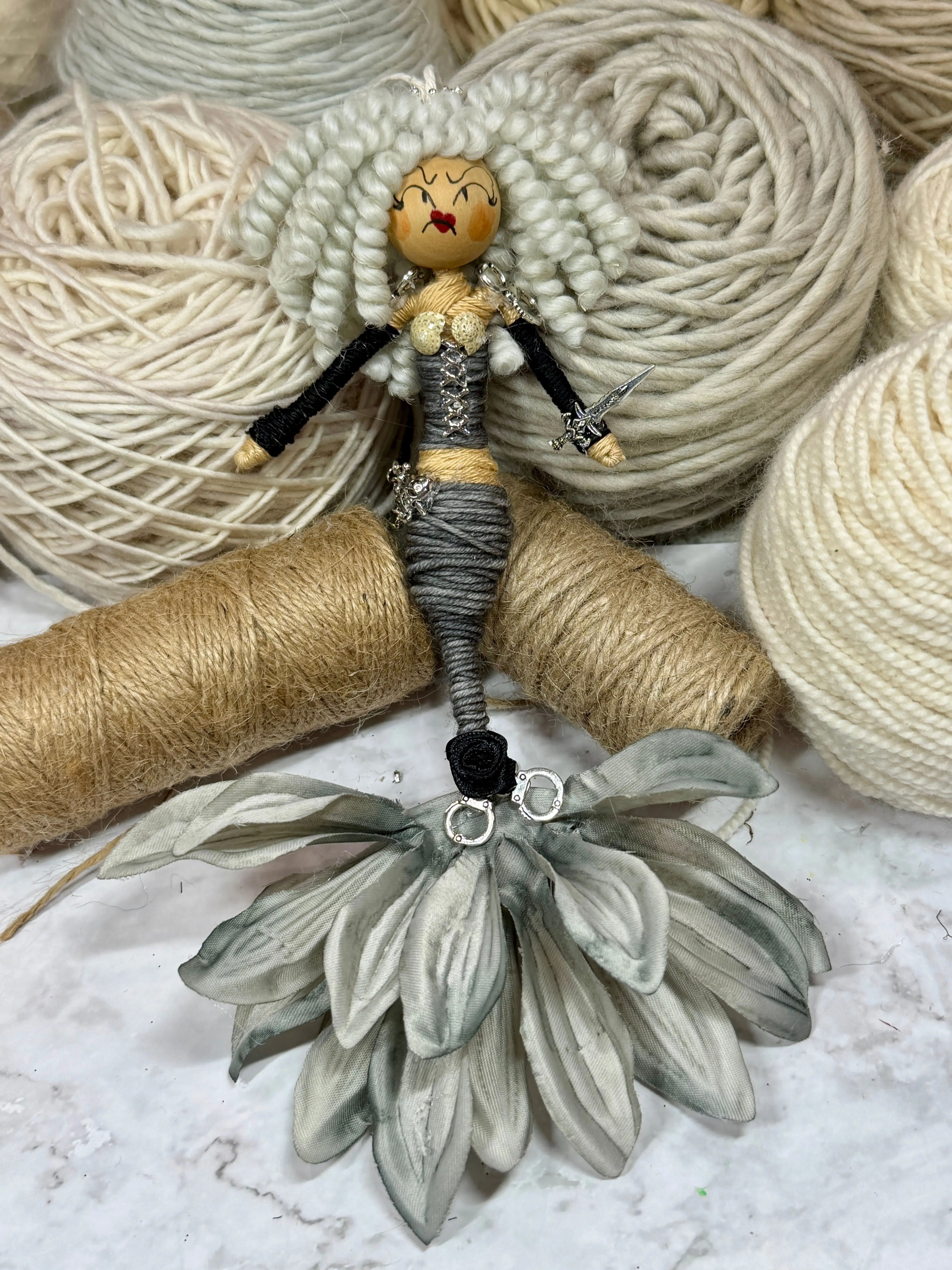 Morgana Grimtide Pirate Mermaid | Handmade Collectible Art Doll