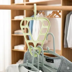 Multi-Functional Clothes Drying Rack, Space-Saving Hanging Organizer with Anti-Slip Design, Portable Storage Hanger for Scarves & Garments, Wrinkle-Free Foldable Laundry Solution for Home, Single or Double Rod Option