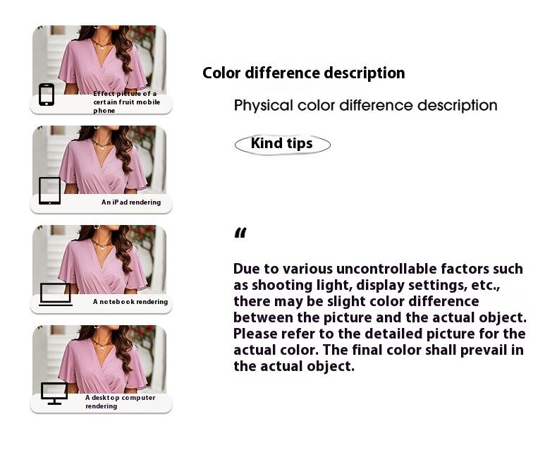 European And American Leisure Vacation Style Stringy Selvedge Short Sleeve Dress