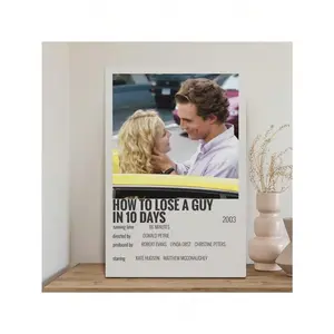 1pc How To Lose A Guy In 10 Days Movie Poster Posters Art Print Wall Photo Paint Poster Hanging Picture Family Bedroom Decor Canvas Painting And Prints Wall Art Picture For Bedroom Home Decor