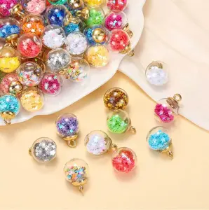 Colorful double-layered beads, pendant beads