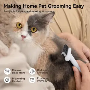 Tools for Removing Excess Fur from Short-Haired Cats And Dogs, Including a Dematting Brush for Cats, an Undercoat Brush for Dogs, Designed to Gently And Efficiently Eliminate Loose Hair, Featuring Effective Grooming Combs