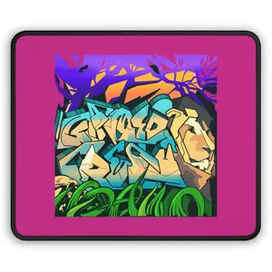The Gamer Fresh Graffiti Gaming Art | Violet | Mouse Pad