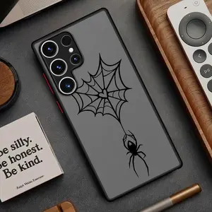 Spider Web Design TPU Case For Samsung Galaxy S26 S25 S24 S23 S22 Ultra Plus S21 FE 4G 5G And A56 A36 A25 A16 A07 A06 A05 Series Mobile Phone Case