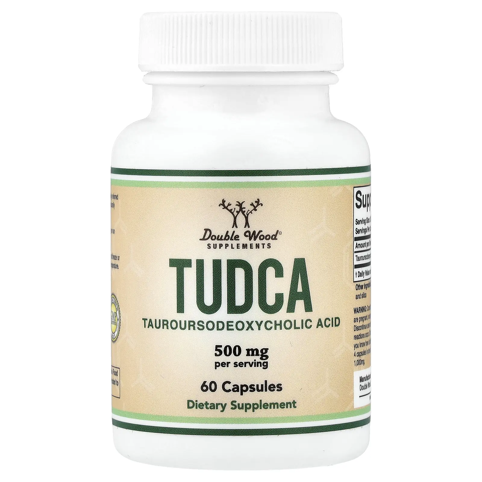 Double Wood Supplements Tudca, 60 Capsules (250 mg per Capsule)
