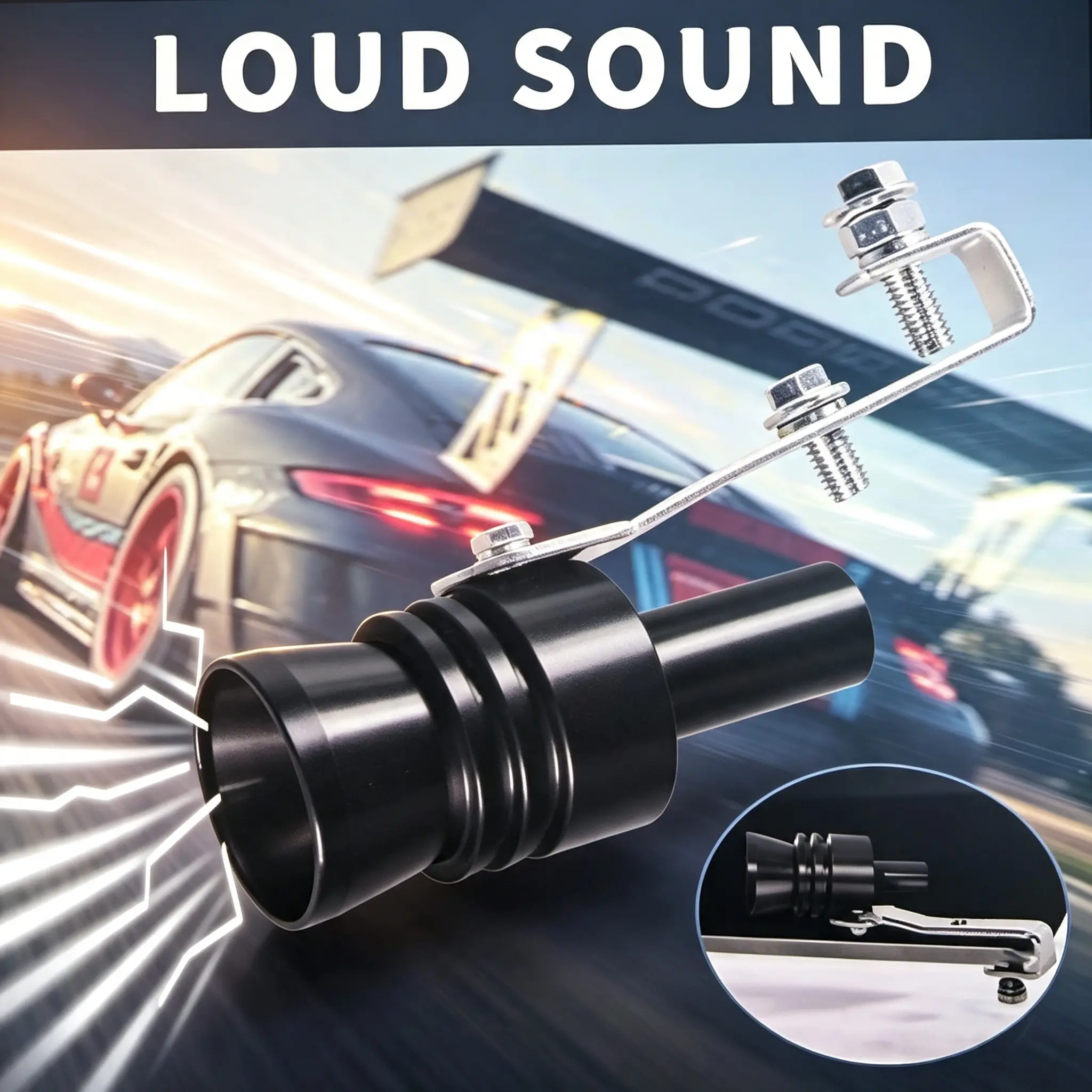3Pcs Aluminum Alloy Exhaust Whistle Set - S/M/L Sizes, Turbo Sound Enhancer, Universal Car & Motorcycle Exhaust Muffler Simulator, Red & Black Options