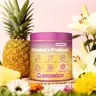 Feminine Probiotics Gummies - All in One Solution with Slippery Elm and Prebiotics & Lactobacillus Probiotic Blend for Women’s pH Balance and Dryness - Pineapple Gummies 60 Count Supplement