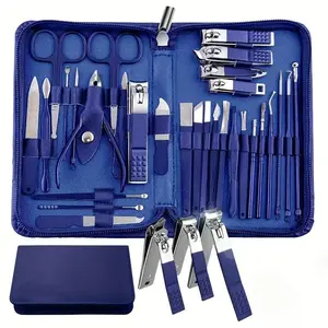 Professional Manicure Set with Storage Case, 30pcs/set Stainless Steel Manicure Tool, Nail Care Tool, Manicure & Pedicure Tool for Home & Salon Use