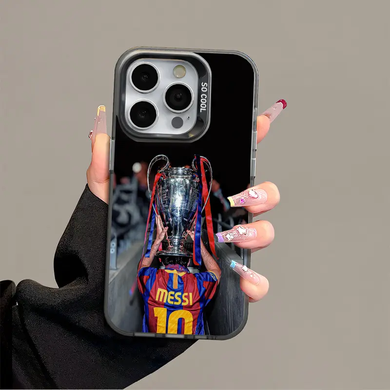 Messi IPhone 16 17 Promax Phone Case Anti Drop Protective Case Suitable For iphone 15 14 13 SAMSUNG S25 24 23 22 ULTRA Acrylic Phone Case