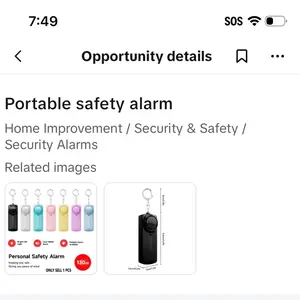Portable safety alarm