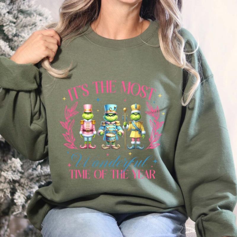 Green Pink Nutcracker Friends T-Shirt, Hoodie, Sweatshirt | Funny Christmas Nightmare & Christmas Means Guy Design | Xmas Character Apparel