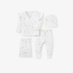 English Rose Organic Cotton 3Pc Layette Set