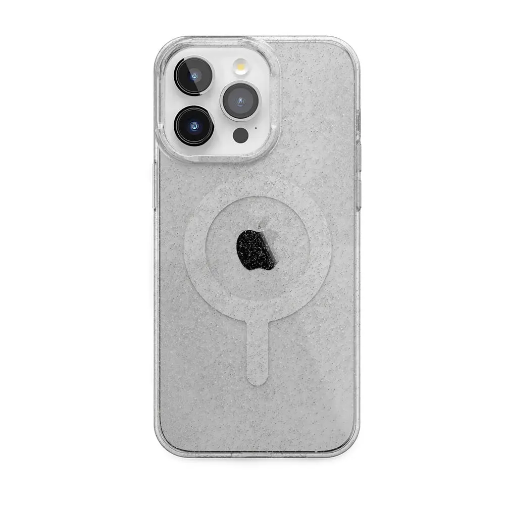 Casely iPhone 15 Pro Max Case | Clear Skies | Clear Shimmer | Clear Classic Ultra-Thin Design | Compatible with MagSafe
