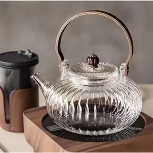 Pumkin Glass Teapot