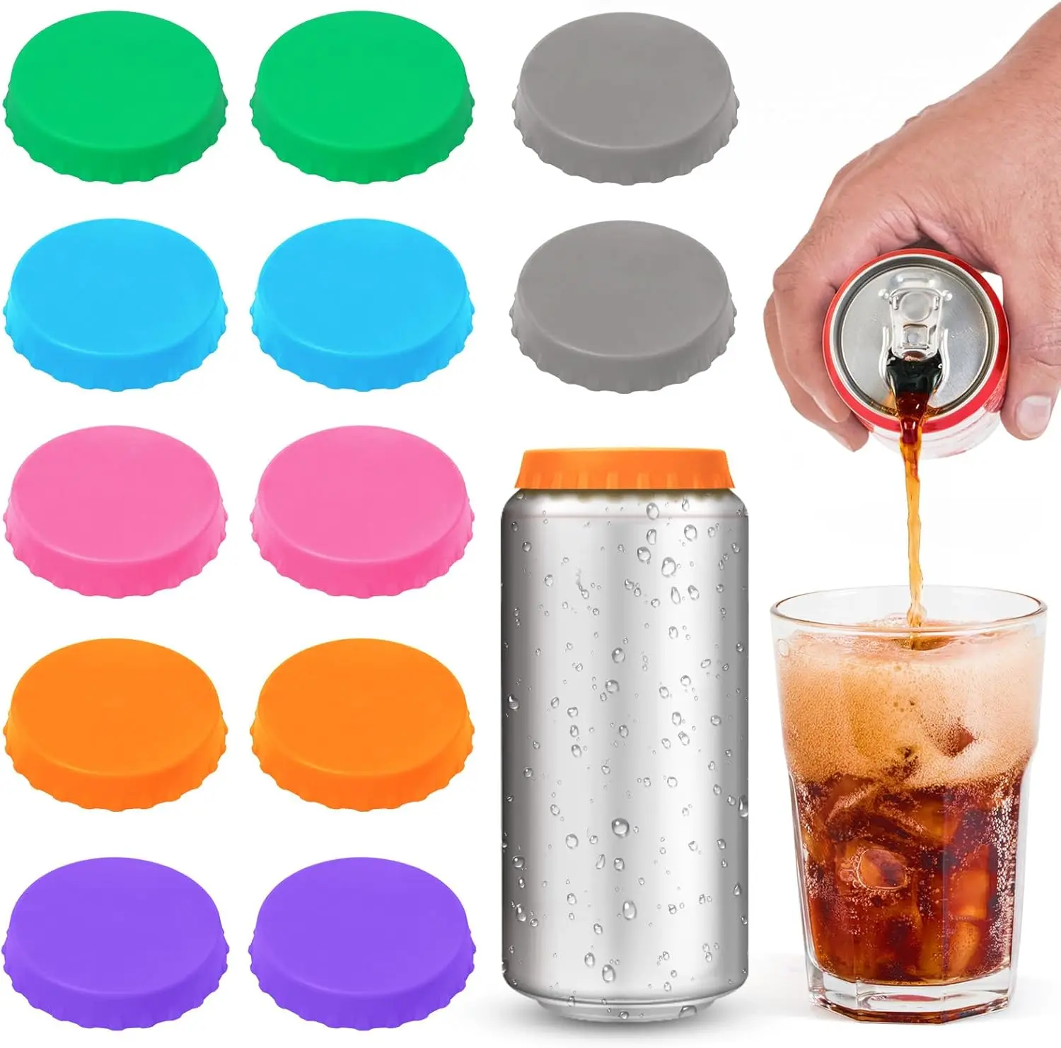 Soda Can Cover Lids, 12 Pack  Soda Can Lids  Can Covers Pop Can Covers,   Can Cover, Stopper and Protector for , Beverage, Juice, Fits Standard Cans