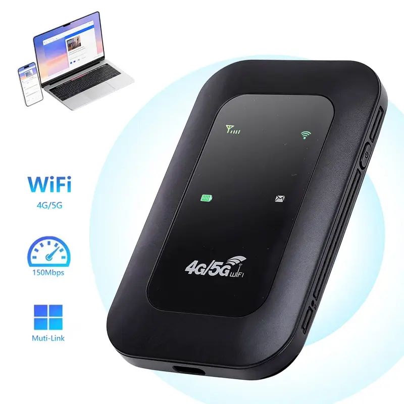 Portable Wifi Hotspot For Travel Router Mobile Hotspot Pocket WiFi International Hotspot Router Multi Connected Devices Hotspot Device Ideal for Travel in Europe Hotspot Device Portable Travel Internet