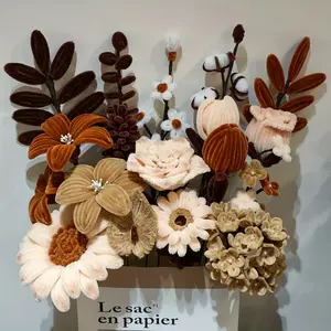 300-piece brown craft wire set, designed for art and crafts, perfect for school projects, Mother's Day crafts, and other creative activities - bright colors, flexible, and easy to bend.