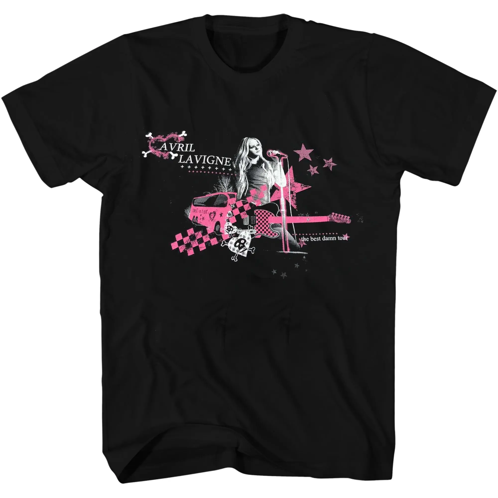 Retro Avril Lavigne T-Shirt Emo Punk Rock Band Merch POD - TikTok Shop