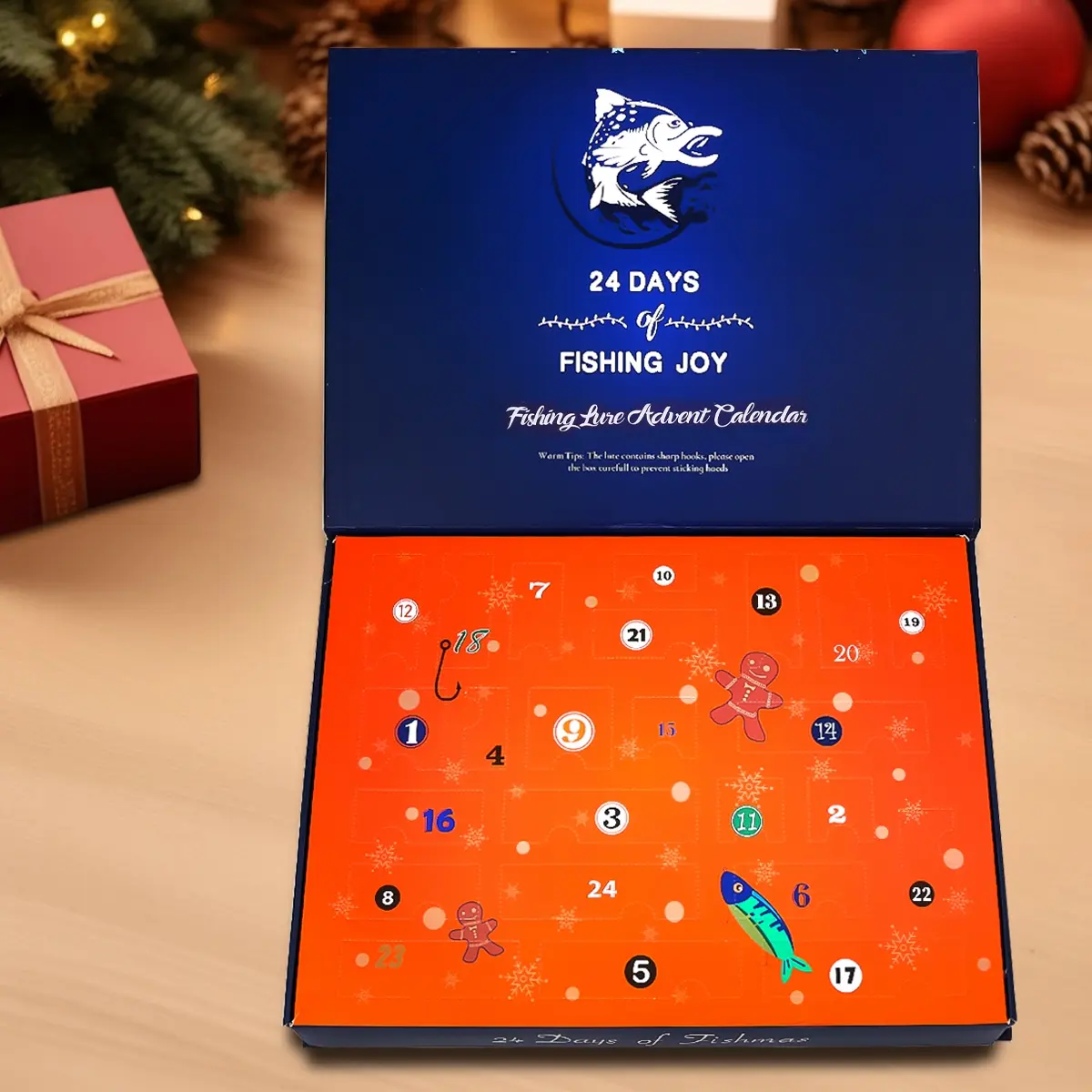 Christmas Gift for Fishermen! 24-Day Fishing Lure Advent Calendar, 24  Unique Baits for Carp, Pike & Bass, Festive Surprise Countdown - TikTok Shop