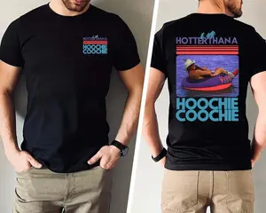 Hotter Than A Hoochie Coochie Shirt, Meme Summer Vacation Tshirt, Music Lover Tshirt, 90s Country Music, Trendy Summer Tee