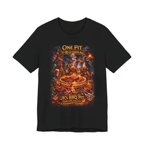 BBQ Pit Grilling T-Shirt — "One Pit to Rule Them All" BBQ Champion Tee