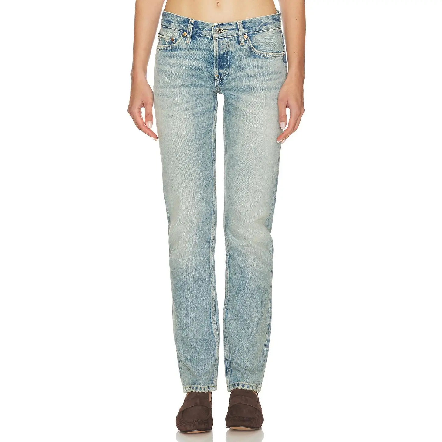 RE/DONE The Slim Cig Jeans in Opal Indigo