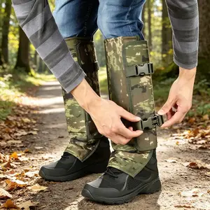 Adjustable Anti-Snake Leg Gaiters, Wear Resistant Outdoor Protective Covers for Hiking Hunting summerwins
