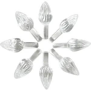 Small Twist-Style Ceramic Christmas Tree Light Ornaments (144/Pack)