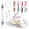 GAOY 60g 3D Sculpting Gel for Nails Carving Modeling and Extension, Clear | Non‑Sticky Hand, Solid Builder Hard Gel, UV Light Cure, Salon & Home DIY Nail Art