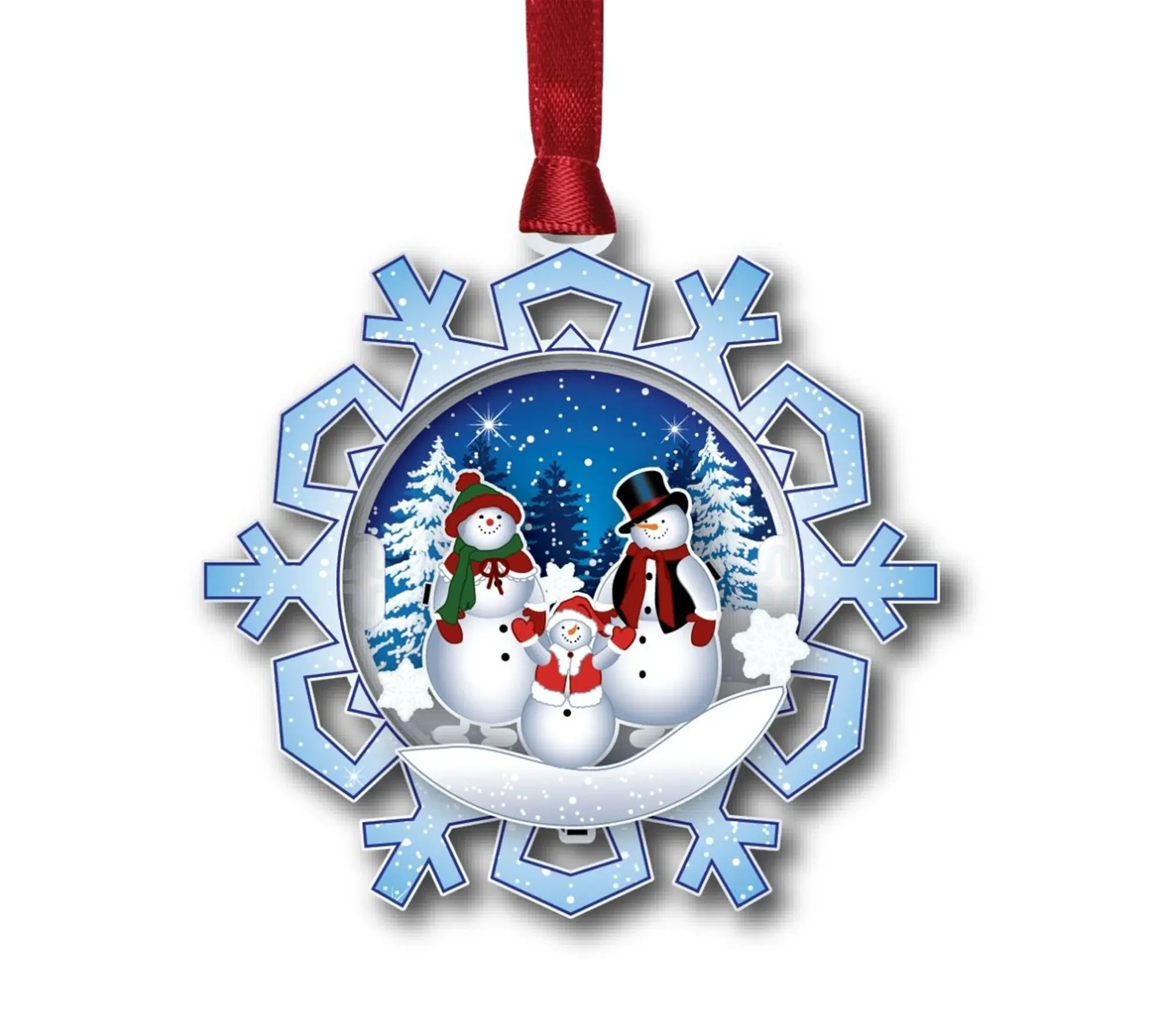 Beacon Designs Snowman Family Ornament