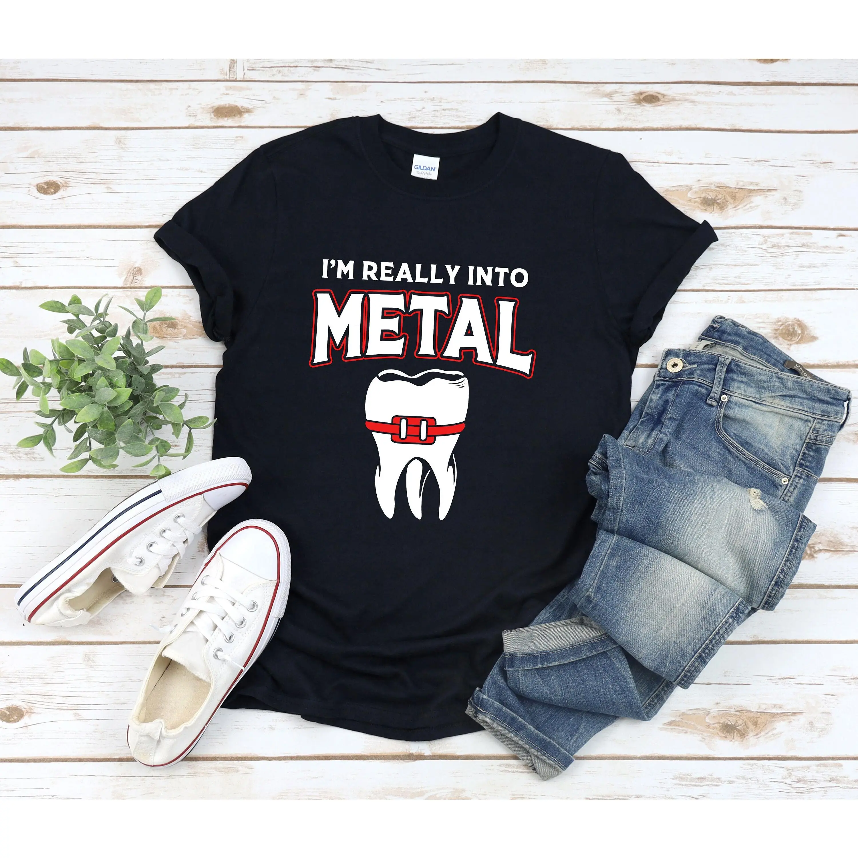 Funny Braces Shirt I'm Really Into Metal Orthodontist Shirt Funny Dental Shirt Orthodontics Shirt Dental Assistant Shirt WOrtho
