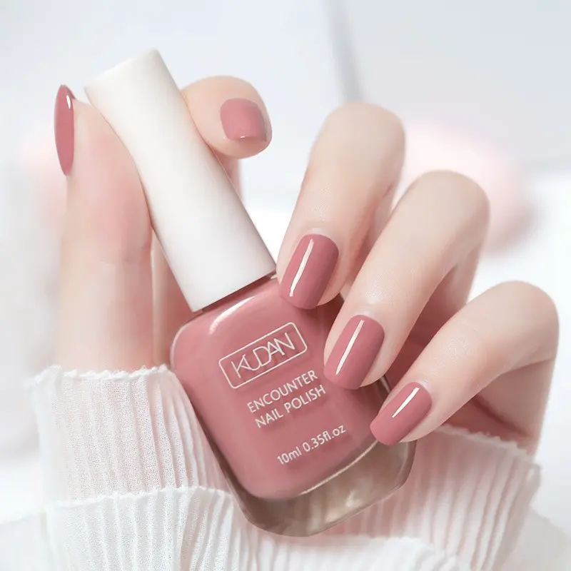 rose pink Nail Polish 6PCS(0.35fl.oz) - Water-based Nail Polish. No LED Lamp Needed, Quick-drying, Long-lasting, Peelable Nail Polish, Suitable for At-home DIY Nail Art Manicure, Diy French Manicure. An Ideal Gift for Spring And events.