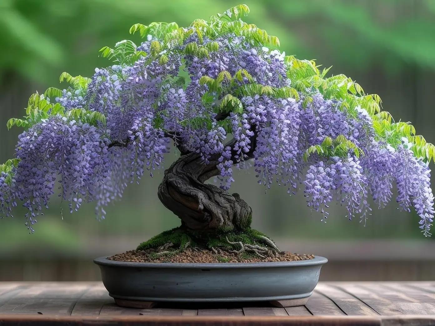 Purple Wisteria Bonsai Tree Seedling for Planting (One Seedling)