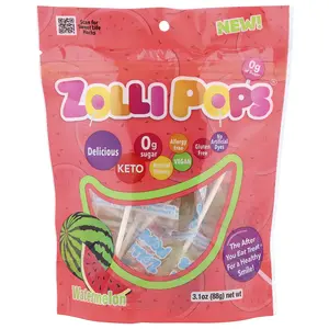 Zollipops The Clean Teeth Pops, Watermelon, 3.1 oz (88 g) Zollipops The Clean Teeth Pops, Watermelon, 3.1 oz (88 g)